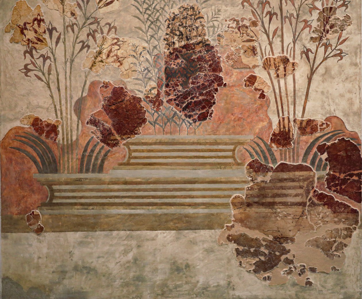Panel av "Liliy Frescoes" av Minoan