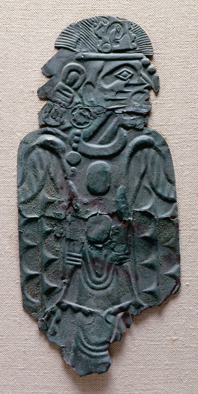Wulfing plate, 1200-1400 (kobber) av Mississippian culture