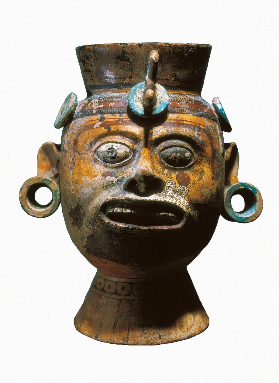 Antropomorf vase av Mixtec Mixtec