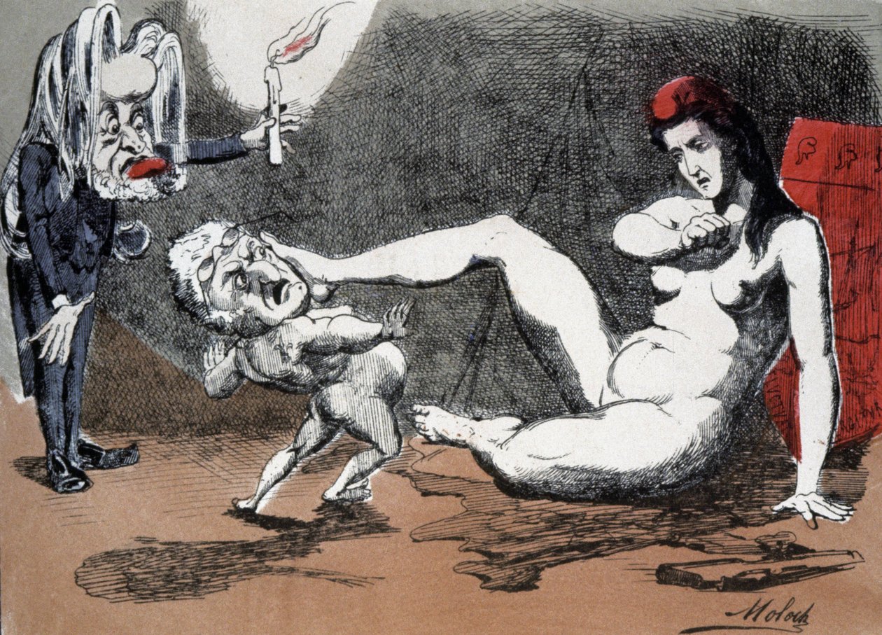 Thiers og Marianne av Moloch (1849 1909)