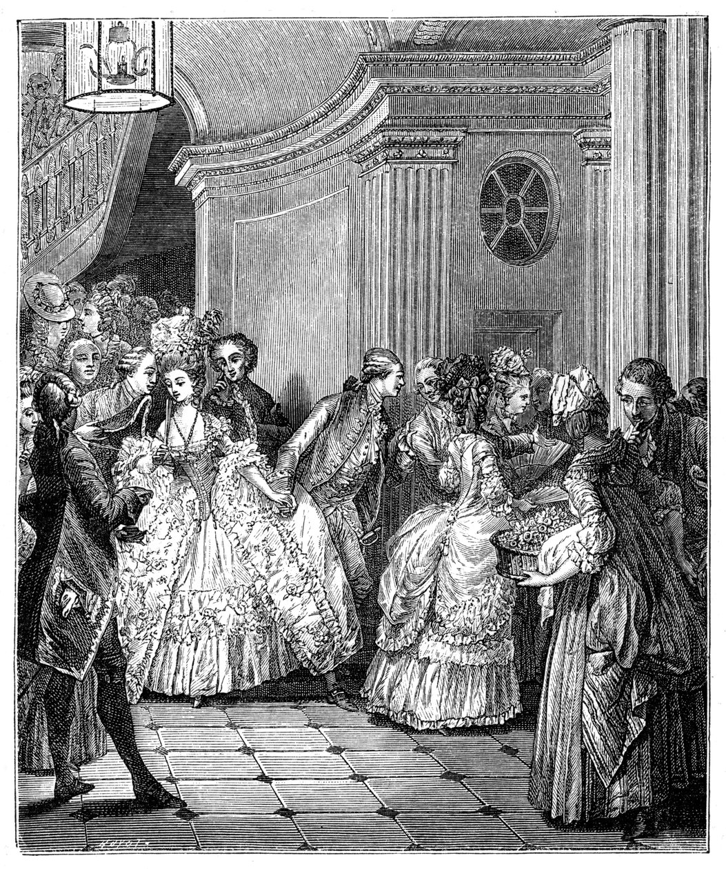 Forlater Operaen, 1885. av Moreau