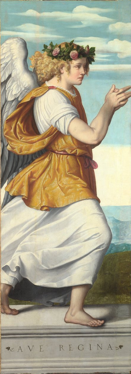 En beundrende engel (2) av Moretto da Brescia