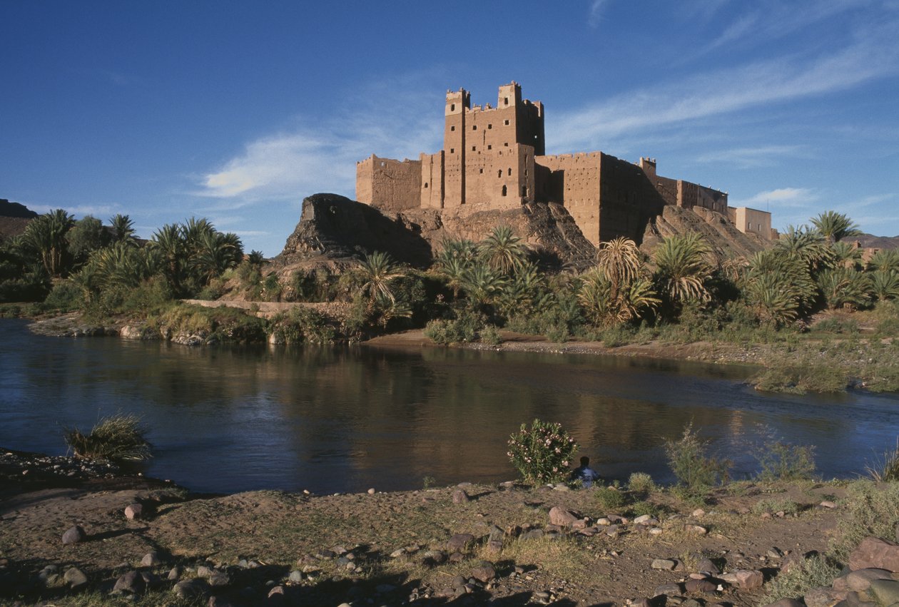 Utsikt over en ksar, Dra-dalen av Moroccan School