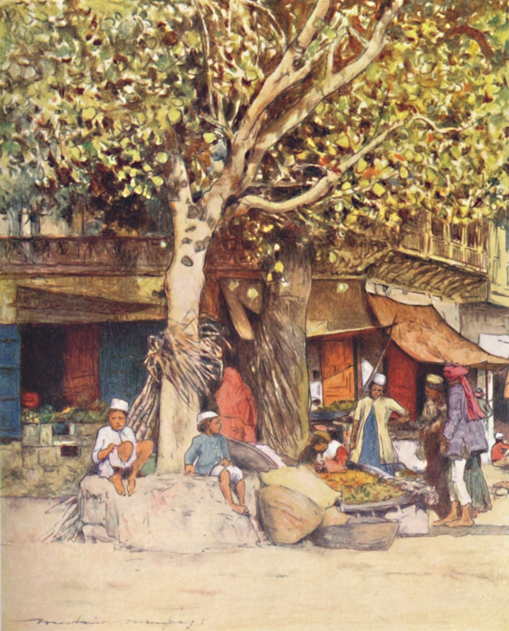 Midt på dagen, Delhi, 1905 av Mortimer Ludington Menpes