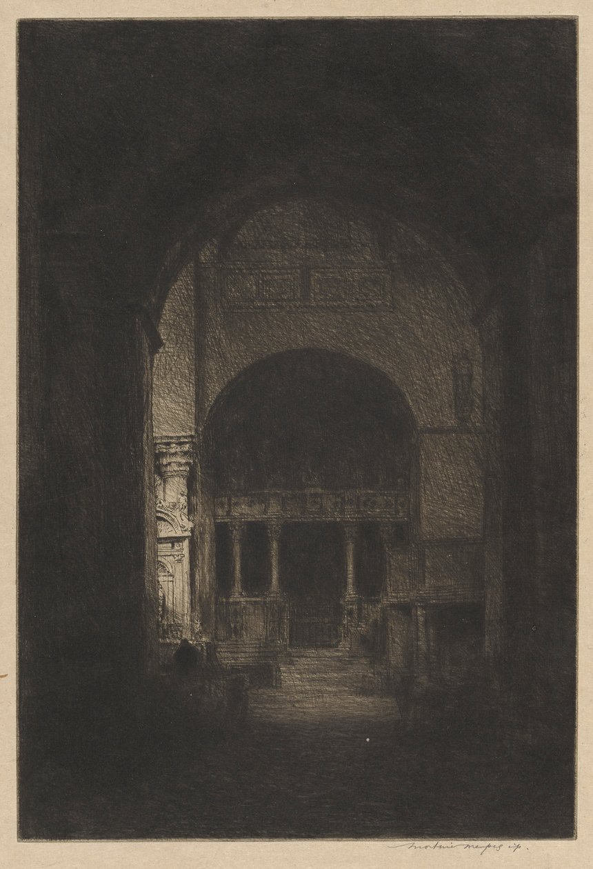 Interiør av St. Mark av Mortimer Menpes