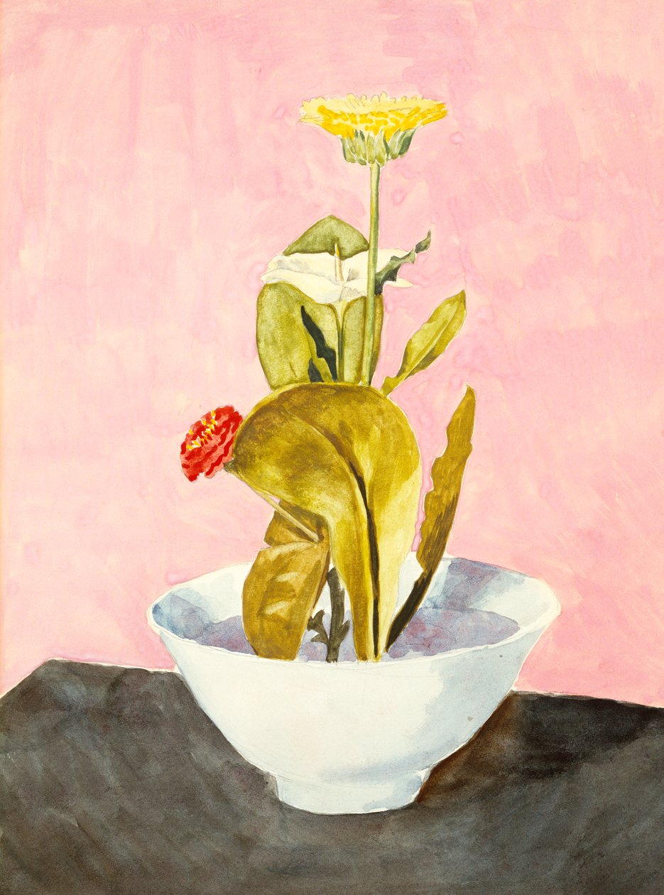 Skål med blomster, 1918. av Morton Livingston Schamberg
