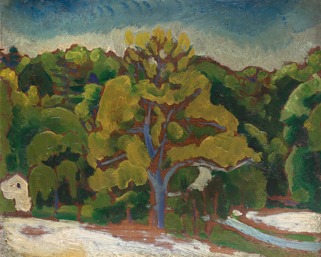 Landskap, ca. 1912. av Morton Livingston Schamberg
