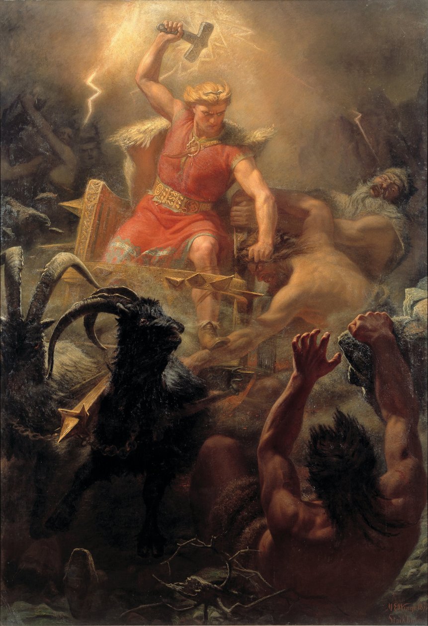 Thors Fight with the Giants av Mårten Eskil Winge