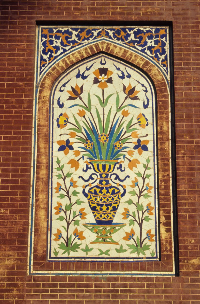 Glasert flismosaikk, ca. 1634-35 (fajanse) av Mughal School