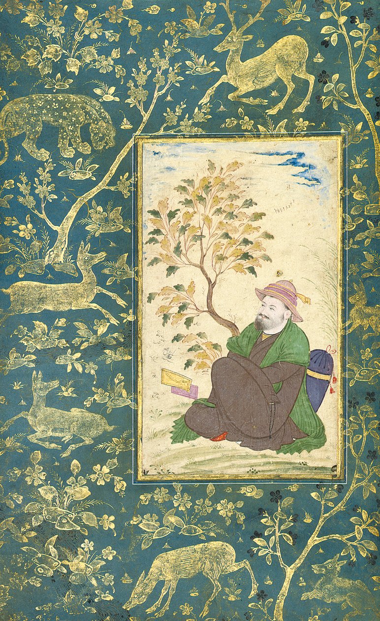 Portrett av Darvish Muhammad Khatib, 1697-8 av Muin Musavvir