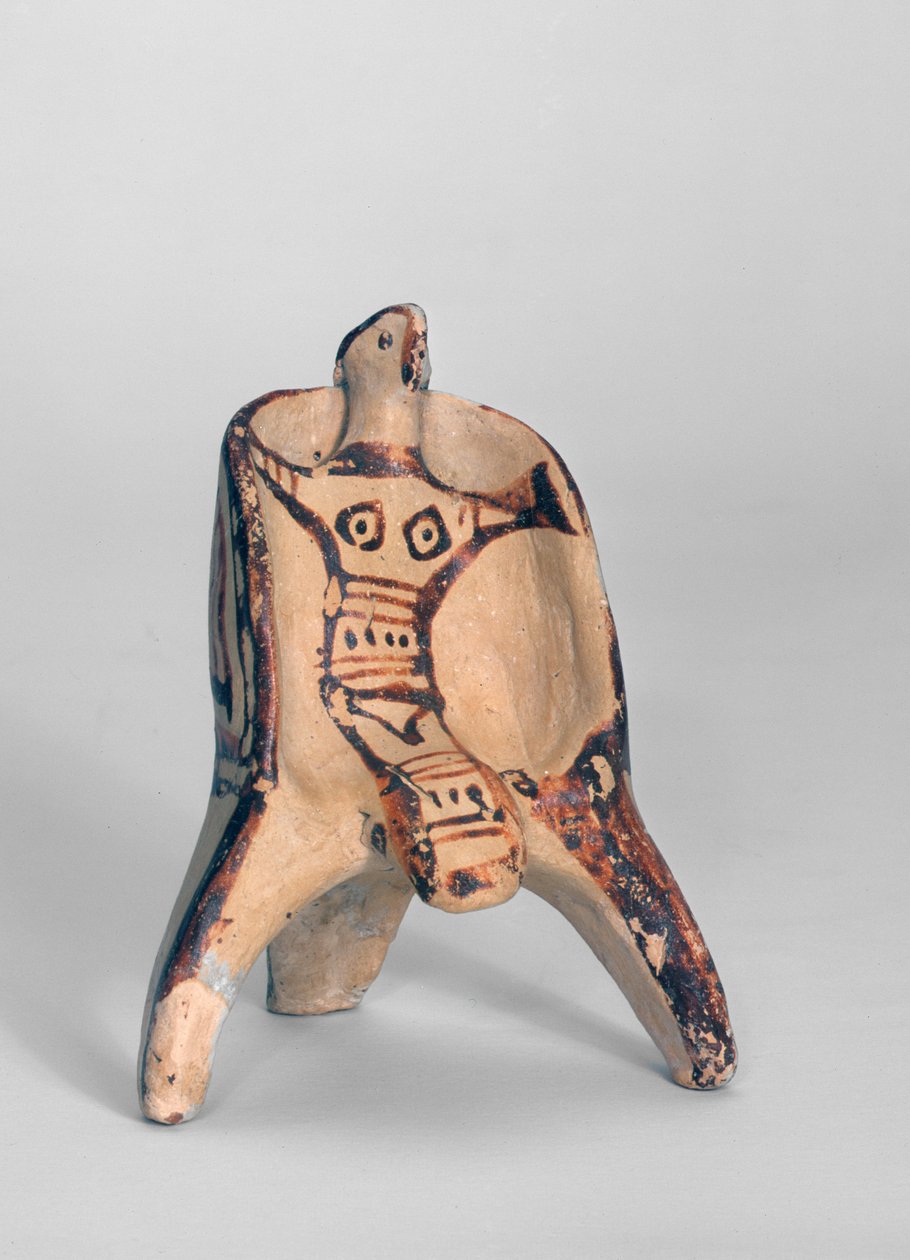 Enthroned Idol (keramikk) av Mycenaean
