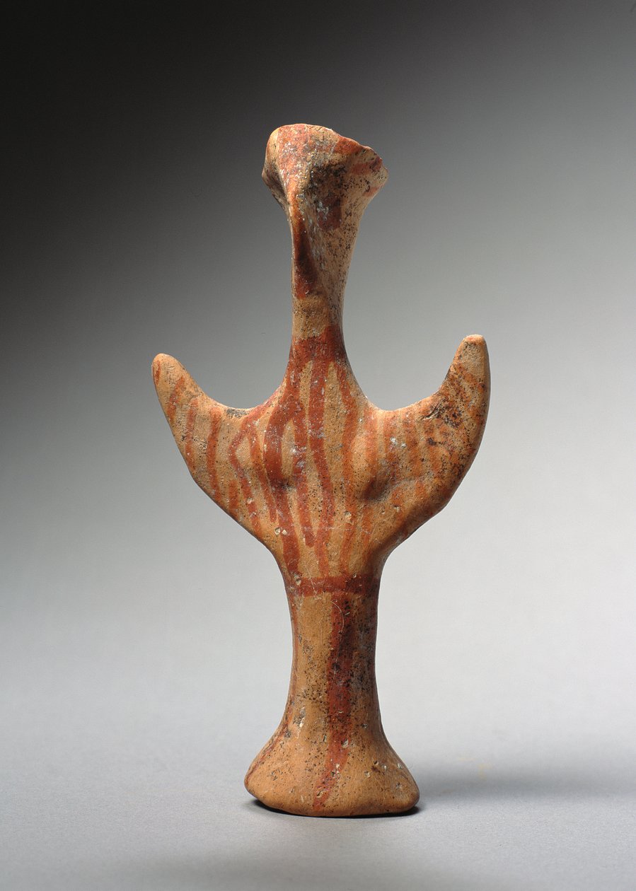 'Psi'-figur, ca. 1400-1300 f.Kr. (terrakotta) av Mycenaean