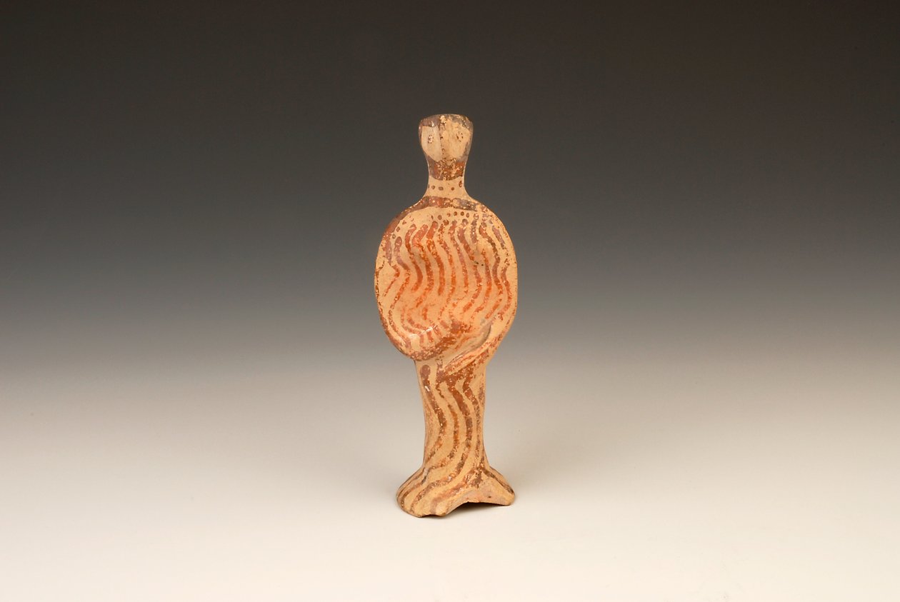 Figur av en kvinne, ca. 1400-1370 f.Kr. terrakotta av Mycenaean