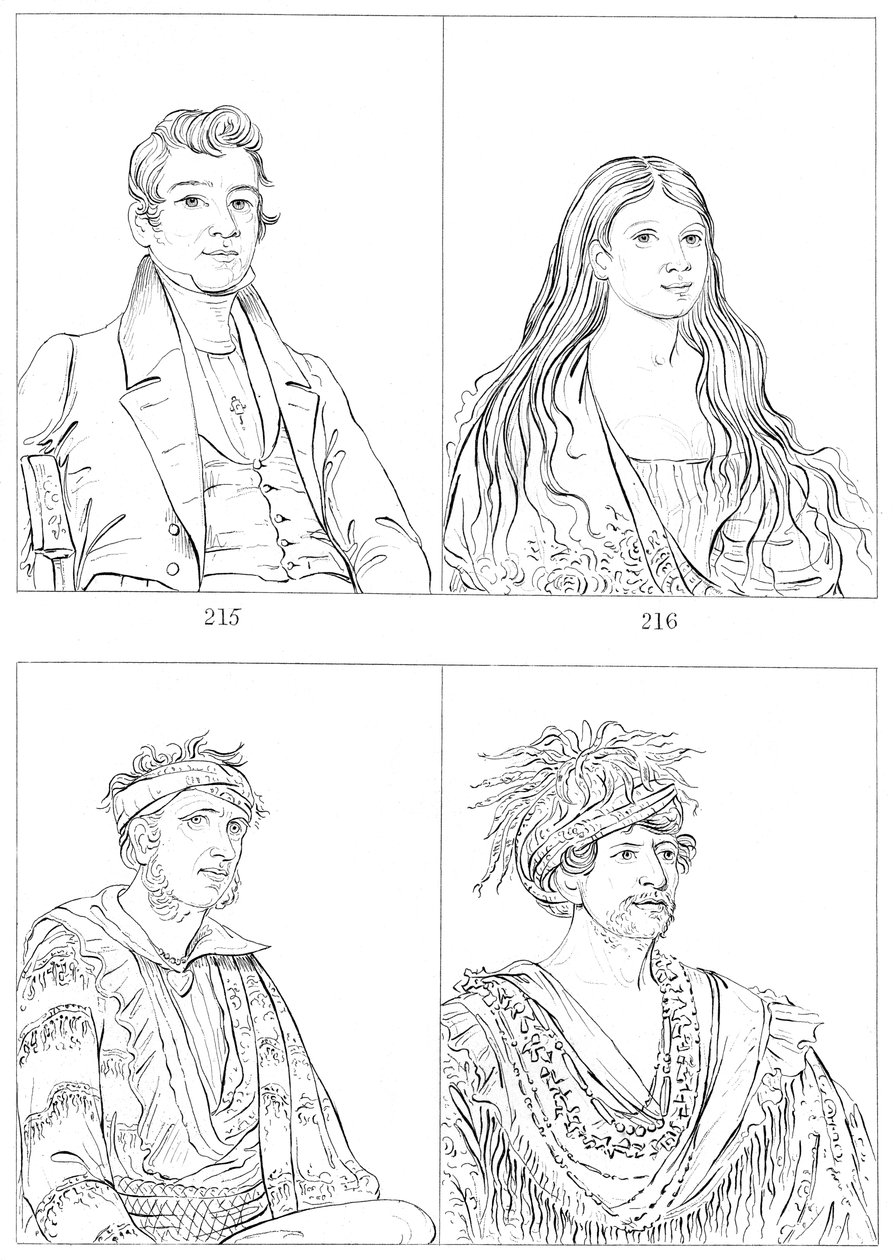 Cherokees, 1841. av Myers and Co