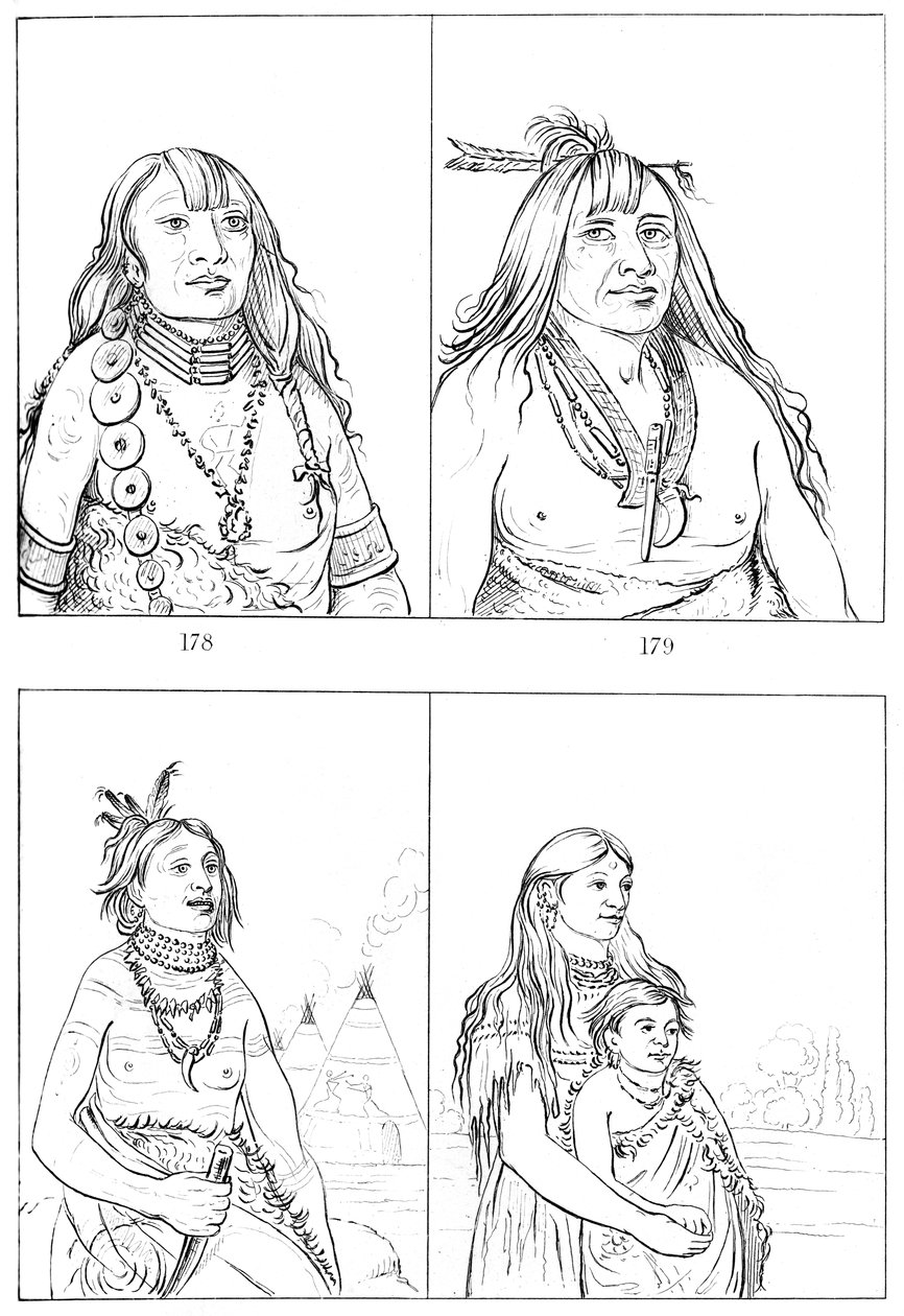 Kiowas, 1841. av Myers and Co