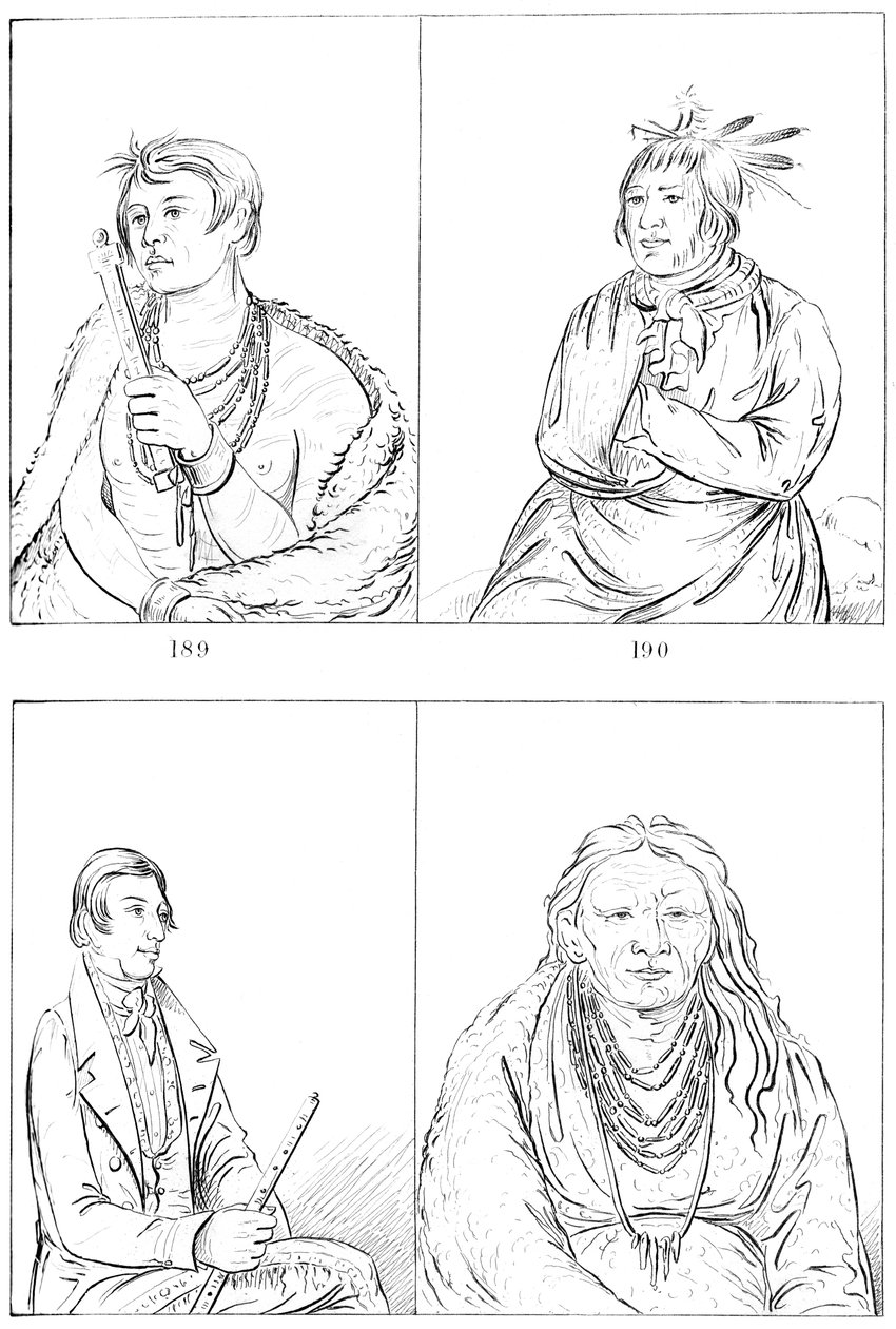 Potowatomies and Kaskasias, 1841. av Myers and Co
