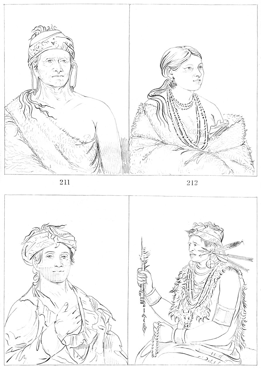 Shawnees, 1841. av Myers and Co