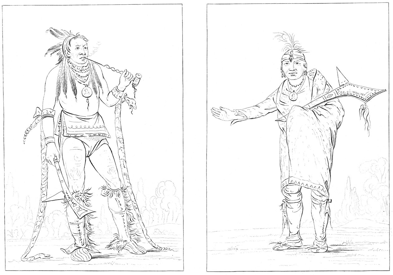 Winnebagoes, 1841. av Myers and Co