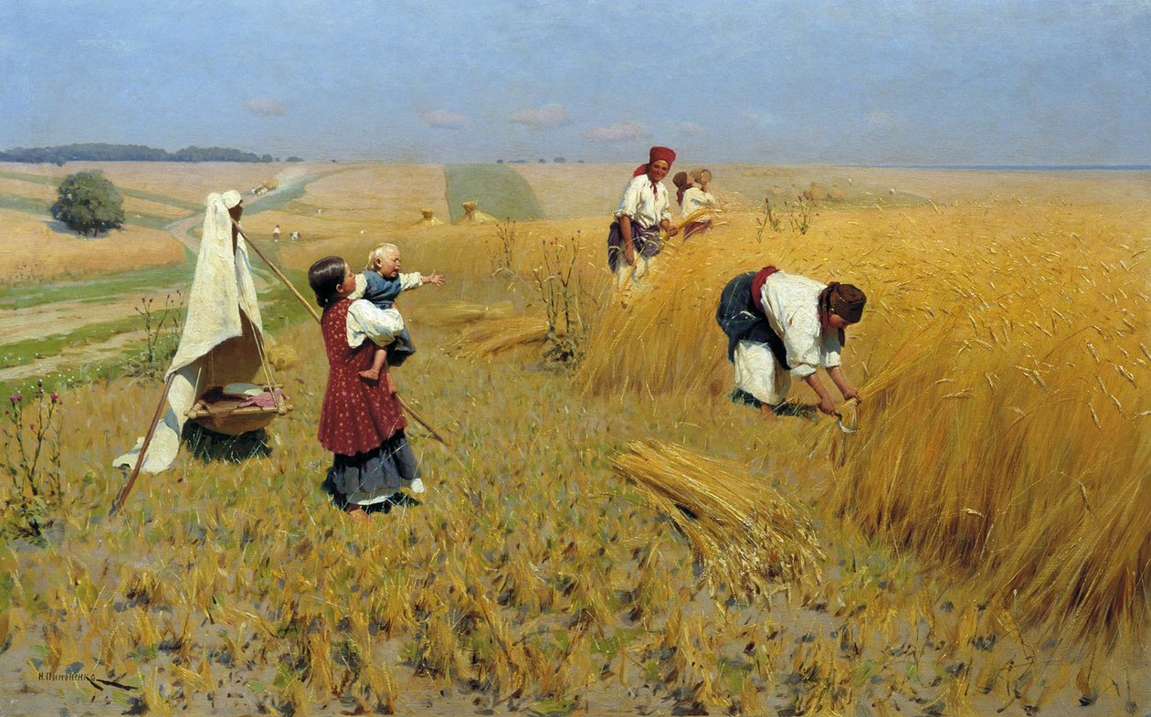 Høst i Ukraina, 1886 av Mykola Kornylijowytsch Pymonenko