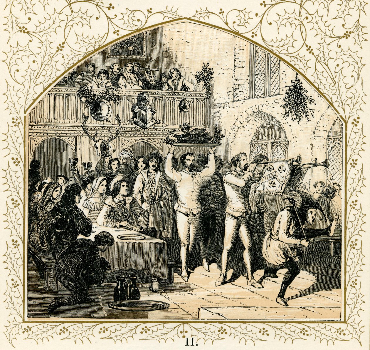 Presenterer villsvinens hode av Myles Birket Foster