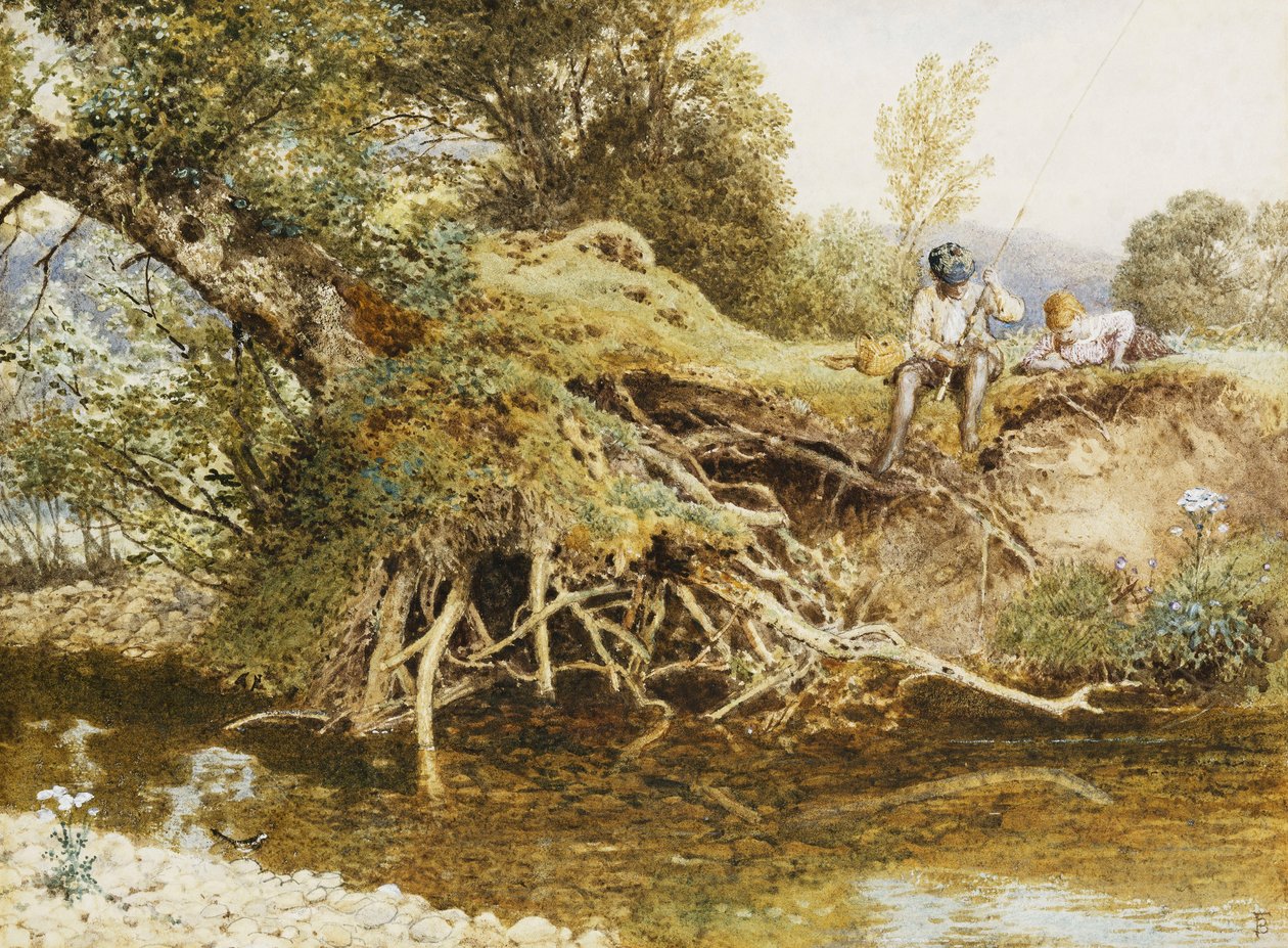 Den unge fiskeren, av Myles Birket Foster