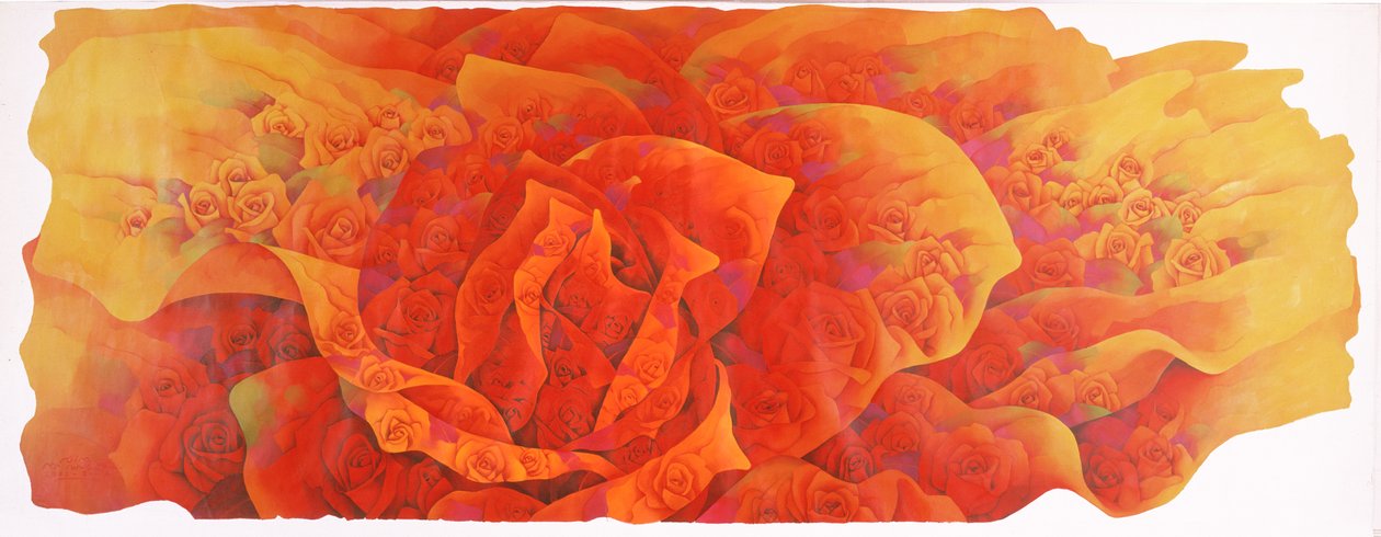 En stor rose, ca. 2002-03 av Myung Bo Sim