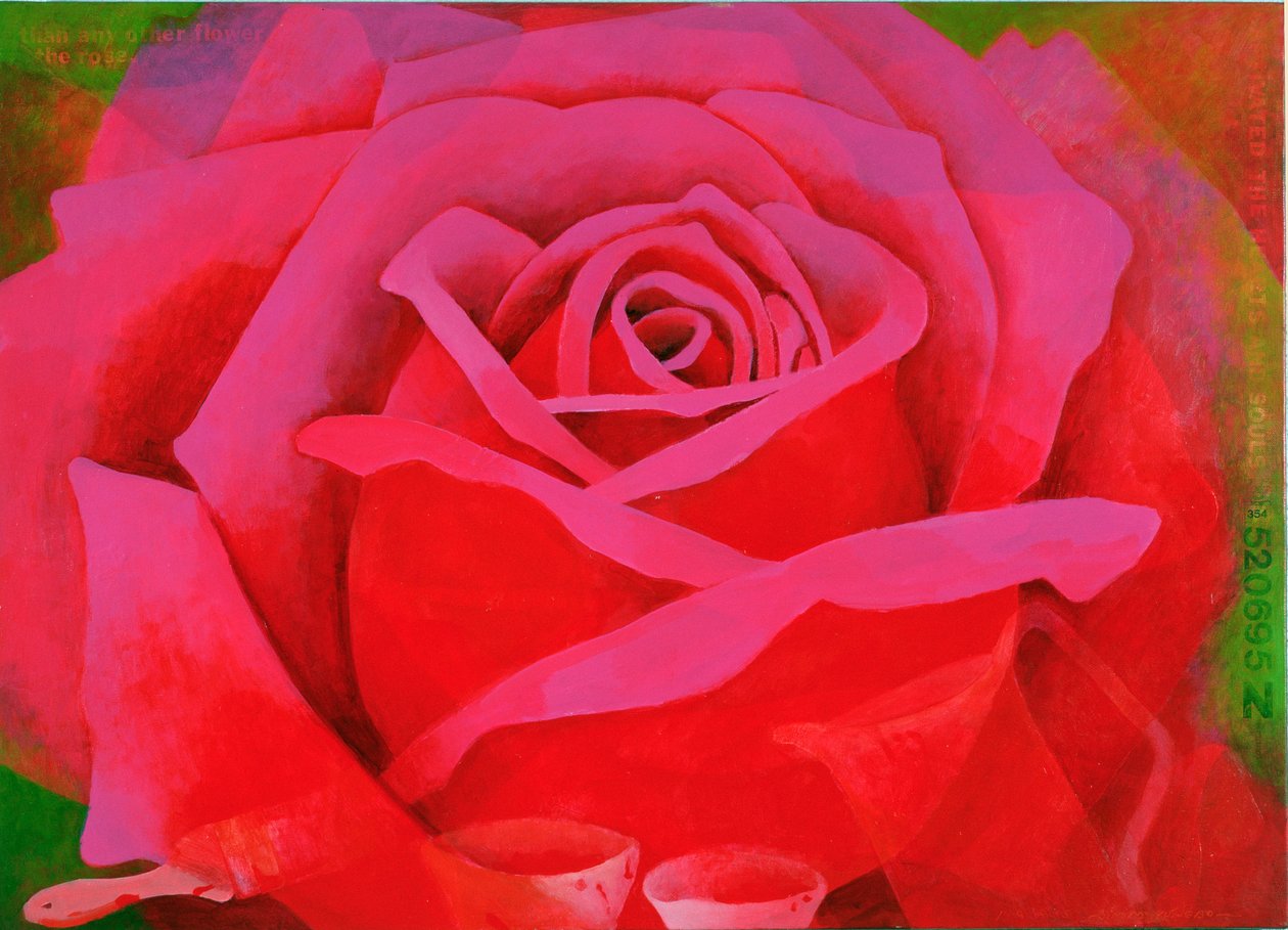 The Rose, 1995 (akryl på lerret) av Myung Bo Sim