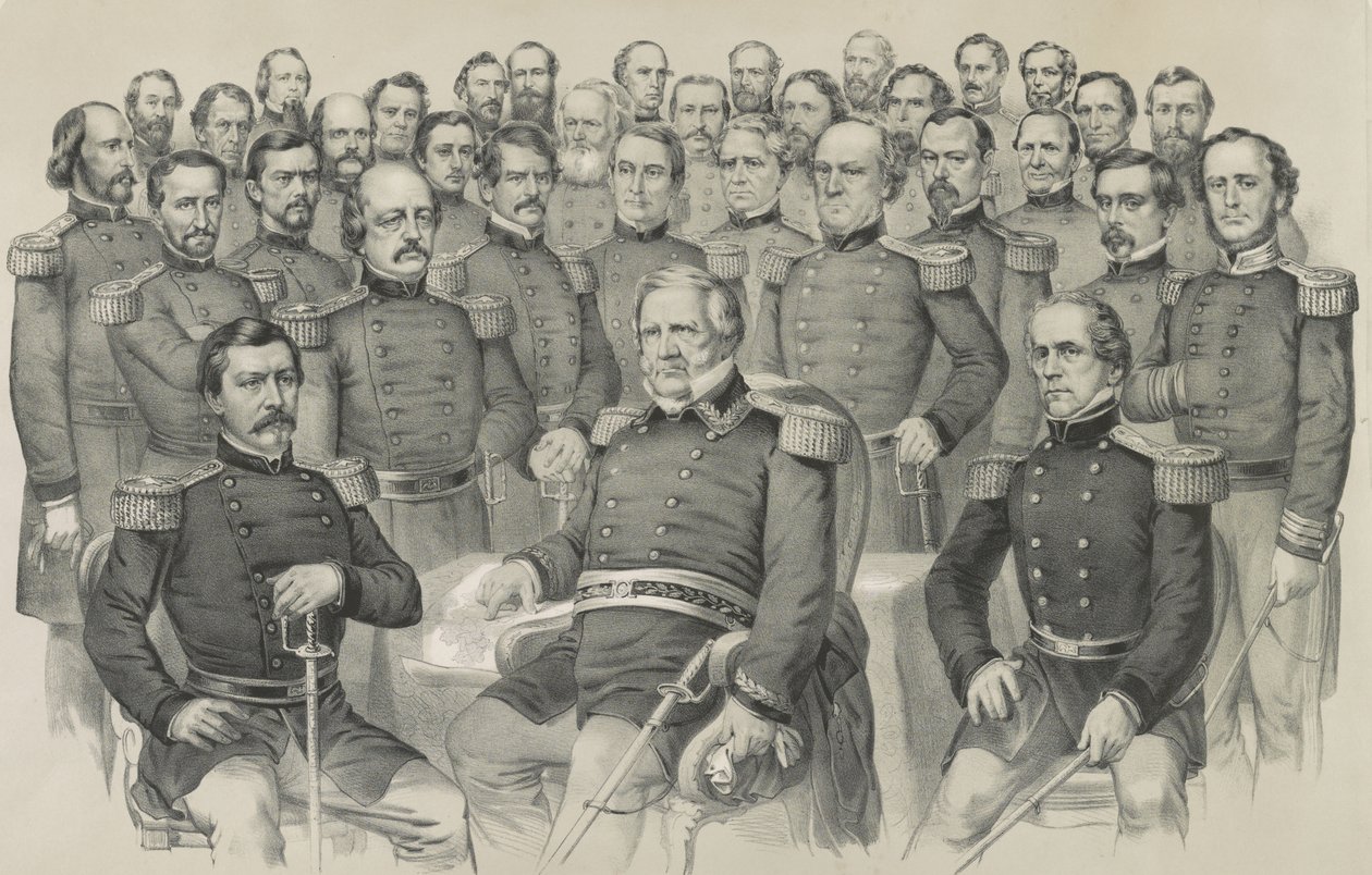 Unionens mestere, 1861 av Nathaniel Currier