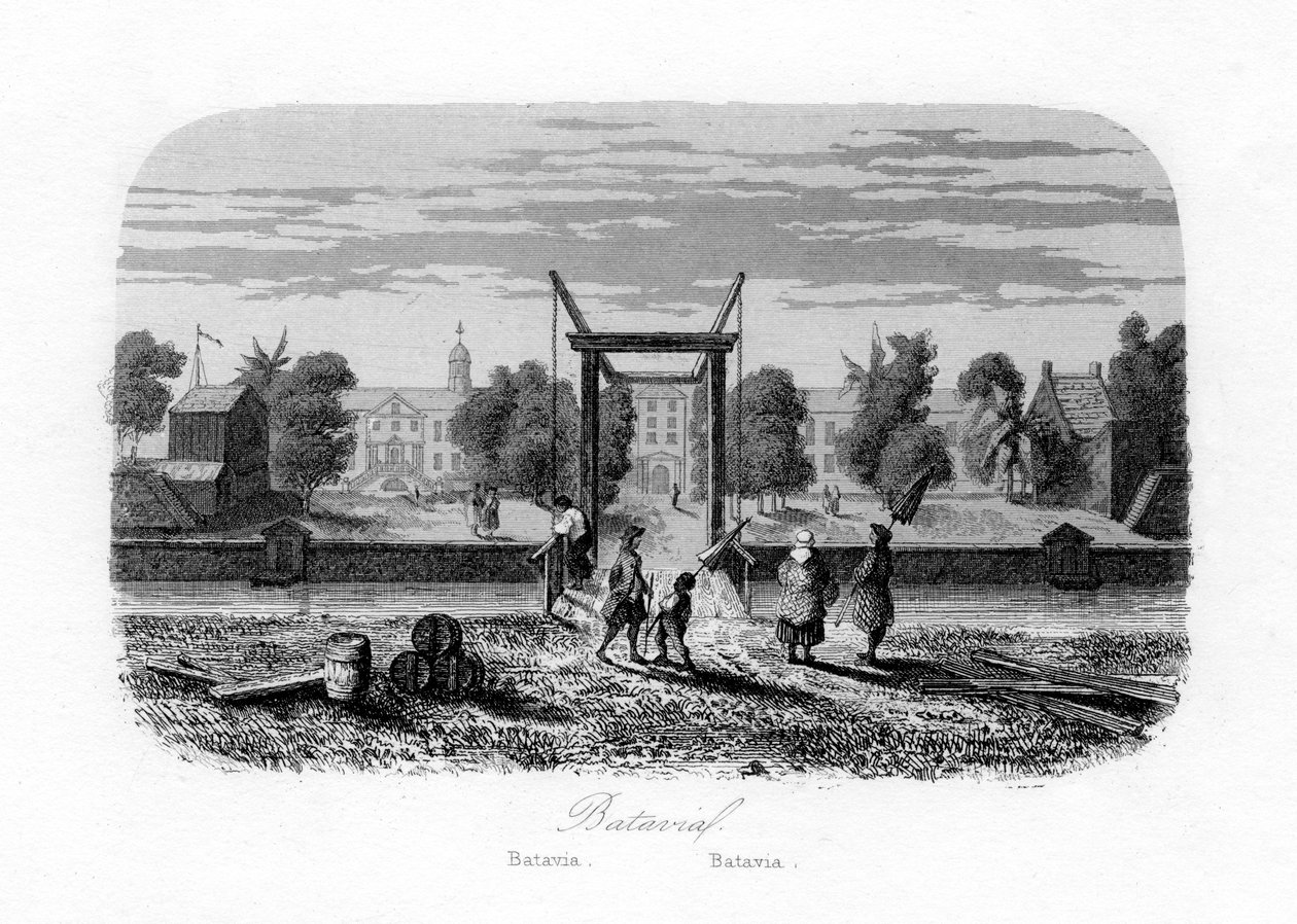 Batavia Jakarta, Indonesia, c1840. av N. Remond