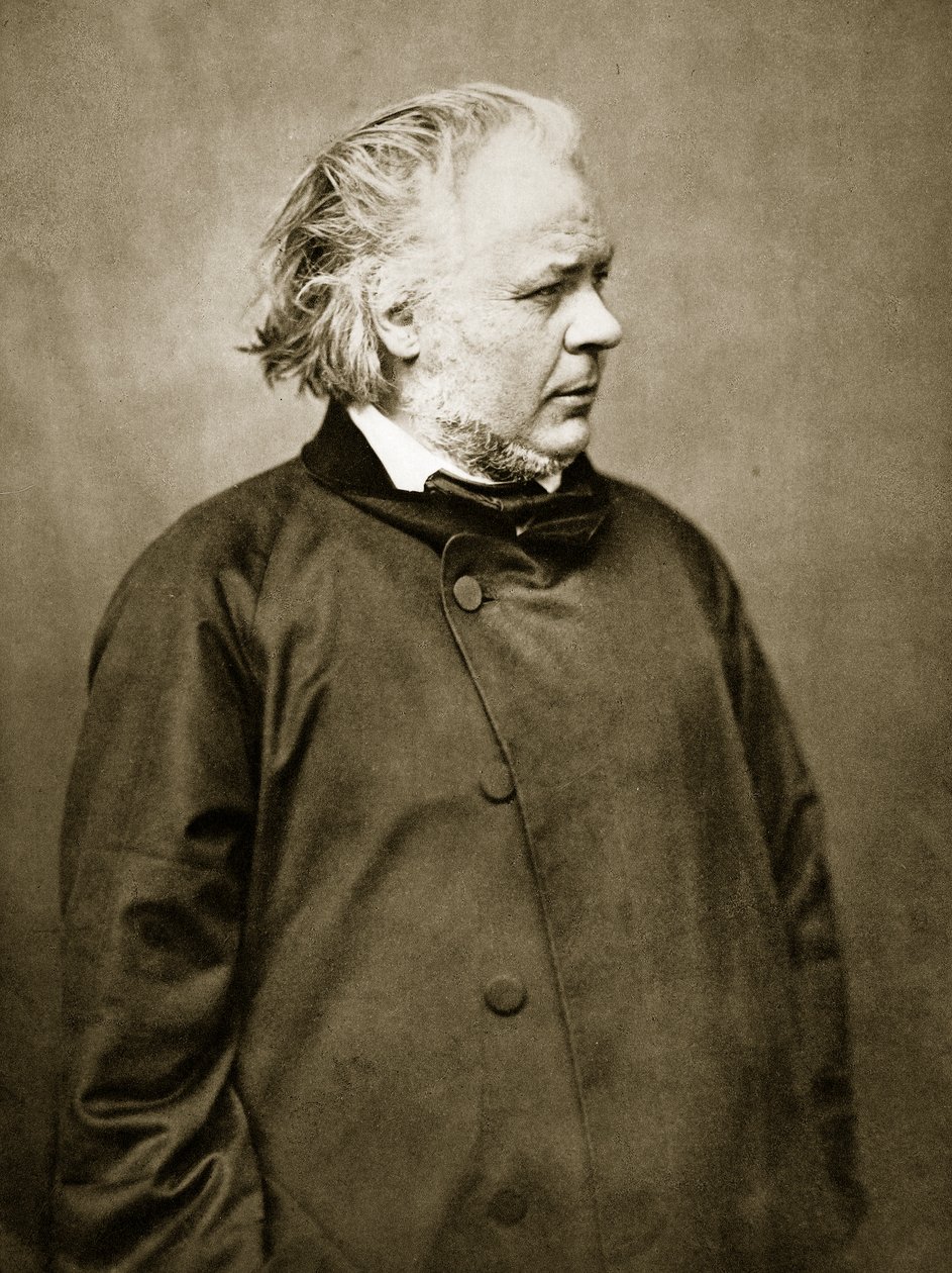 Honore Daumier (sepia-bilde) av Nadar