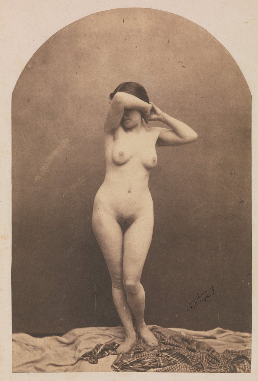 [Stående naken kvinne], 1860-61. av Nadar