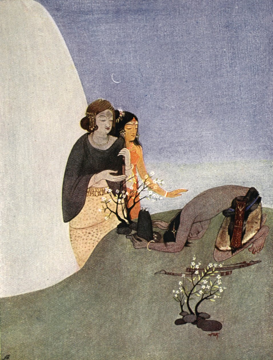 Kirat-Arjuna, 1913. av Nandalal Bose