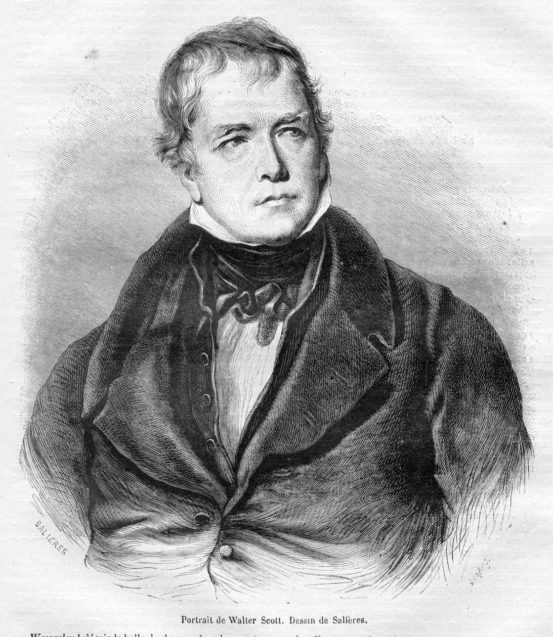 gravert portrett av Narcisse Salières