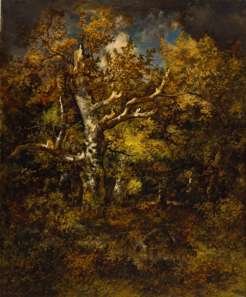 Forest of Fontainebleau, høst, 1871 av Narcisse Virgile Diaz de la Peña