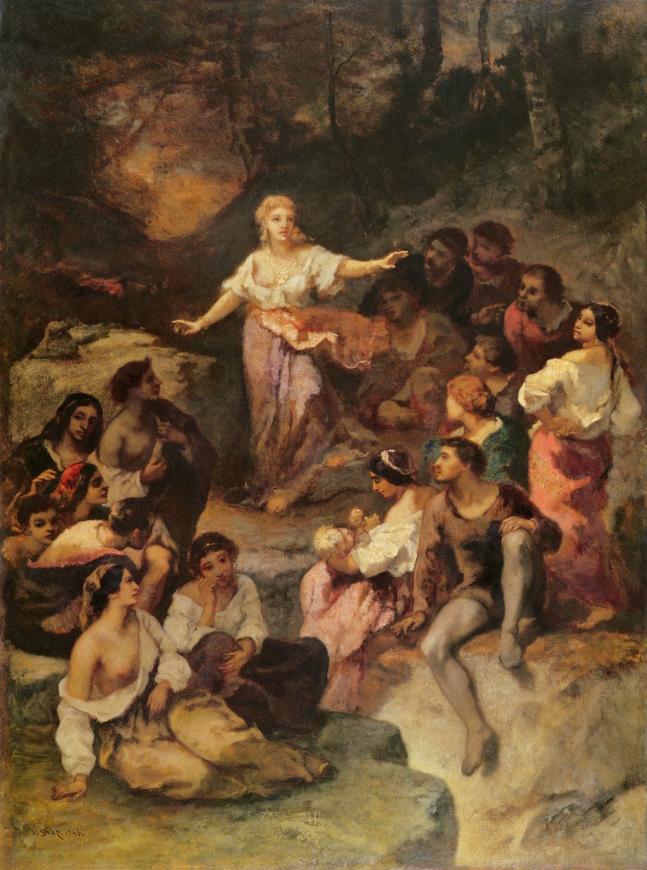 Sigøynerleir, 1848 av Narcisse Virgile Diaz de la Peña