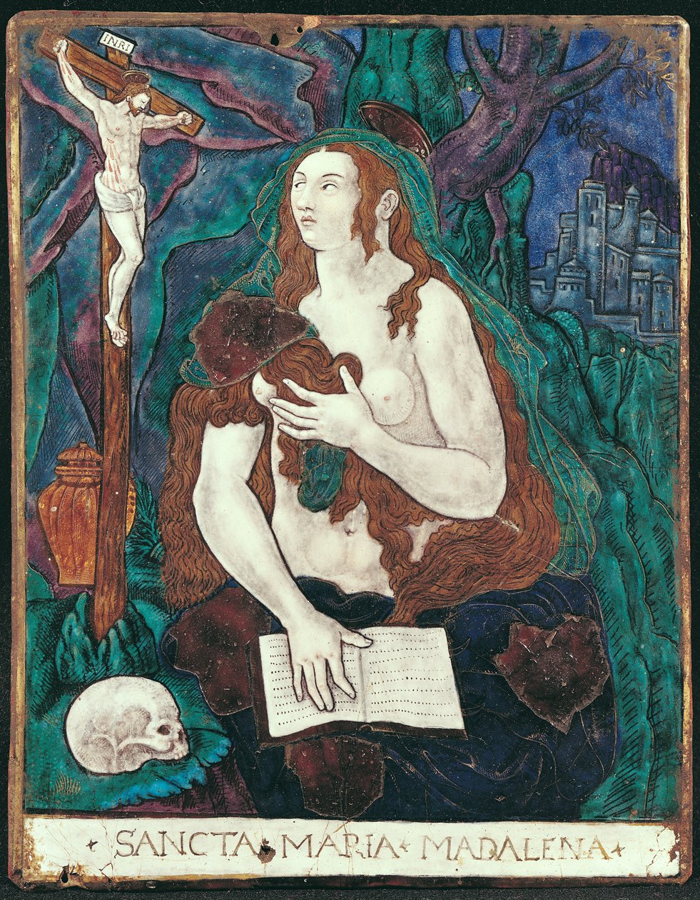St. Mary Magdalene, Limousinverksted (malt emalje) av Nardon Penicaud