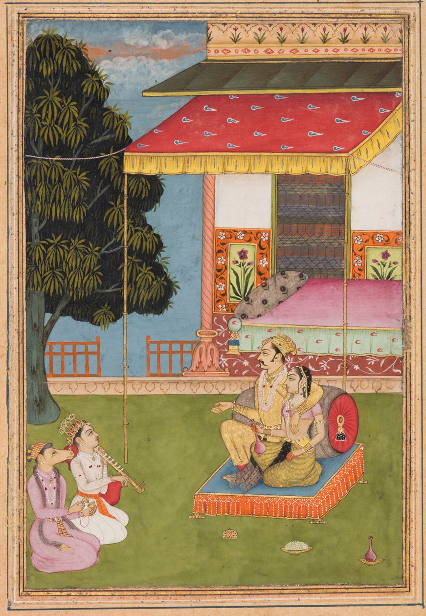 Shri Raga, fra en Ragamala (Garland of Melodies) av Nasiruddin