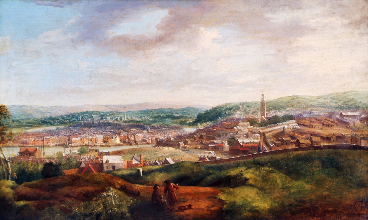 Utsikt over Cork, 1780 (for detaljer se 76429) av Nathaniel Grogan