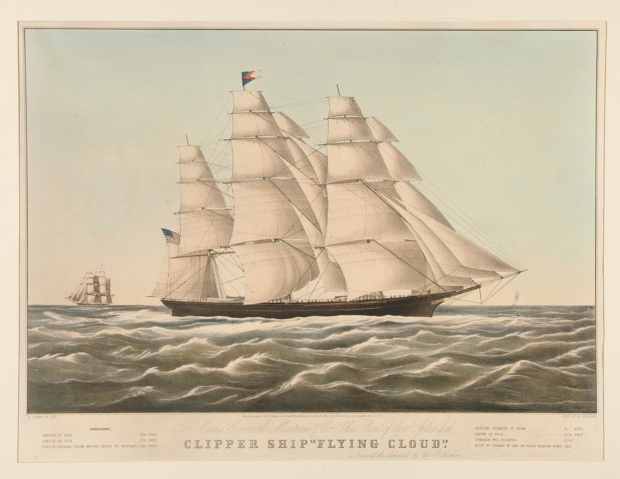 Clipperskip av Nathaniel Currier