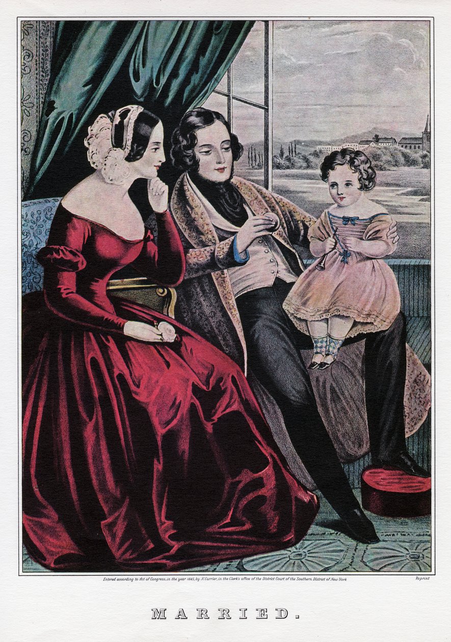 Gift, 1845. av Nathaniel Currier