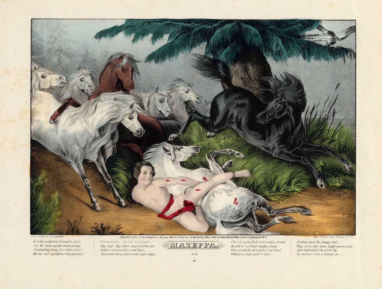 Mazeppa av Nathaniel Currier