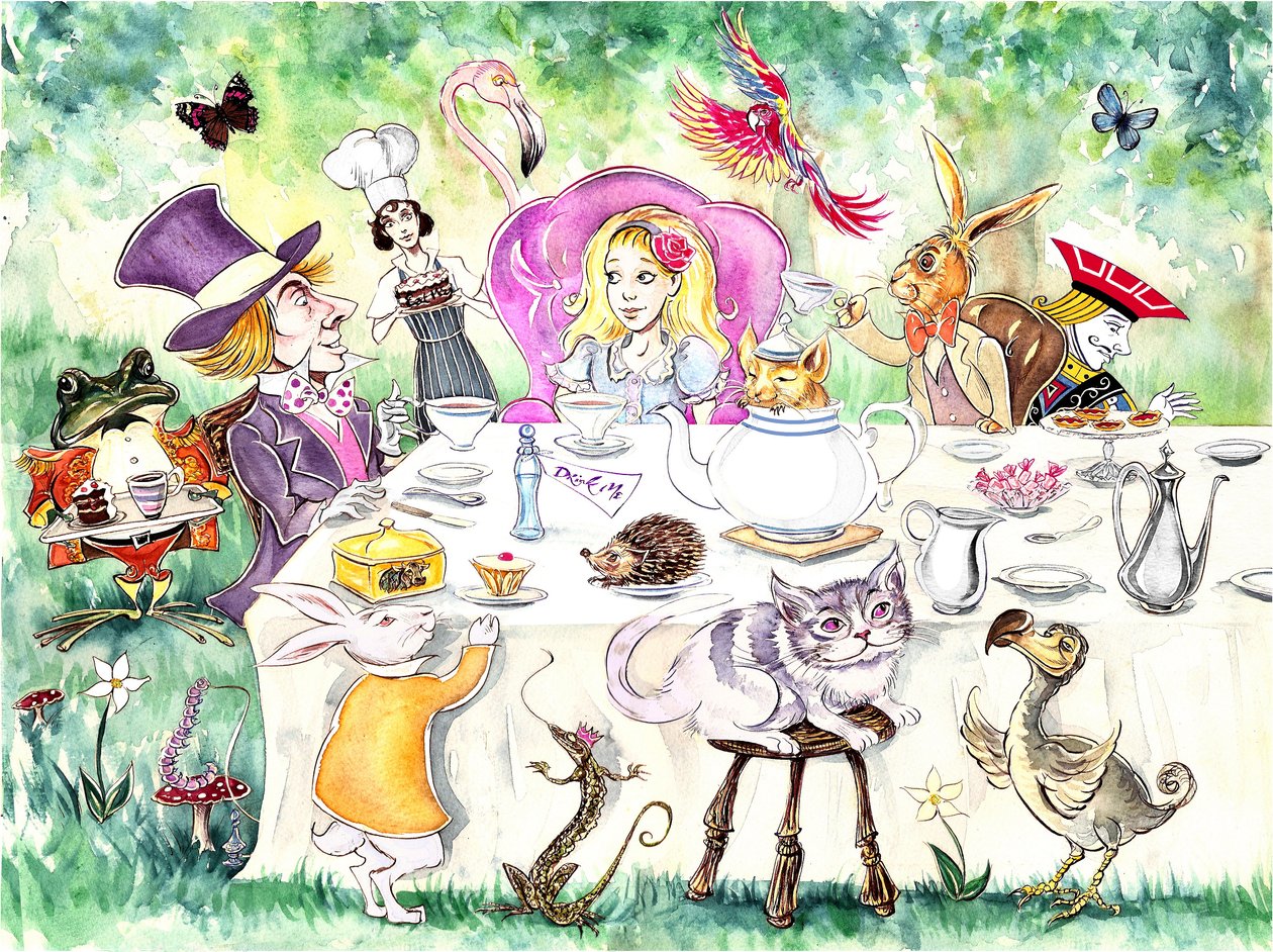 Alices Adventures in Wonderland av Lewis Carroll (utgitt 1865) av Neale Osborne