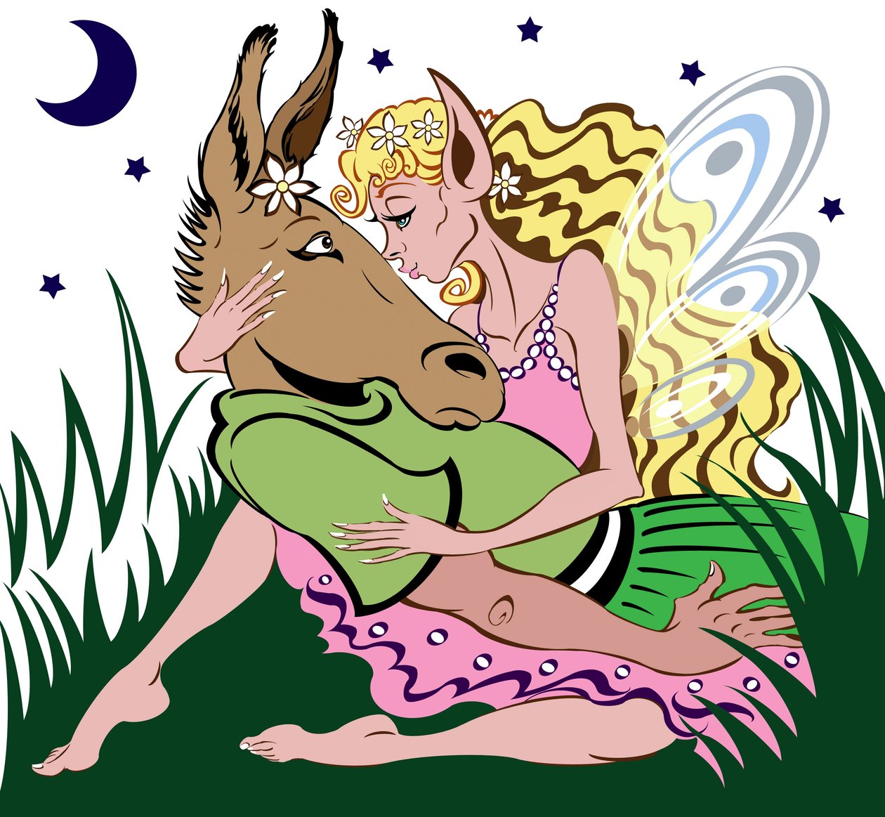 Bottom og Titania, fra William Shakespeares A Midsummer Night