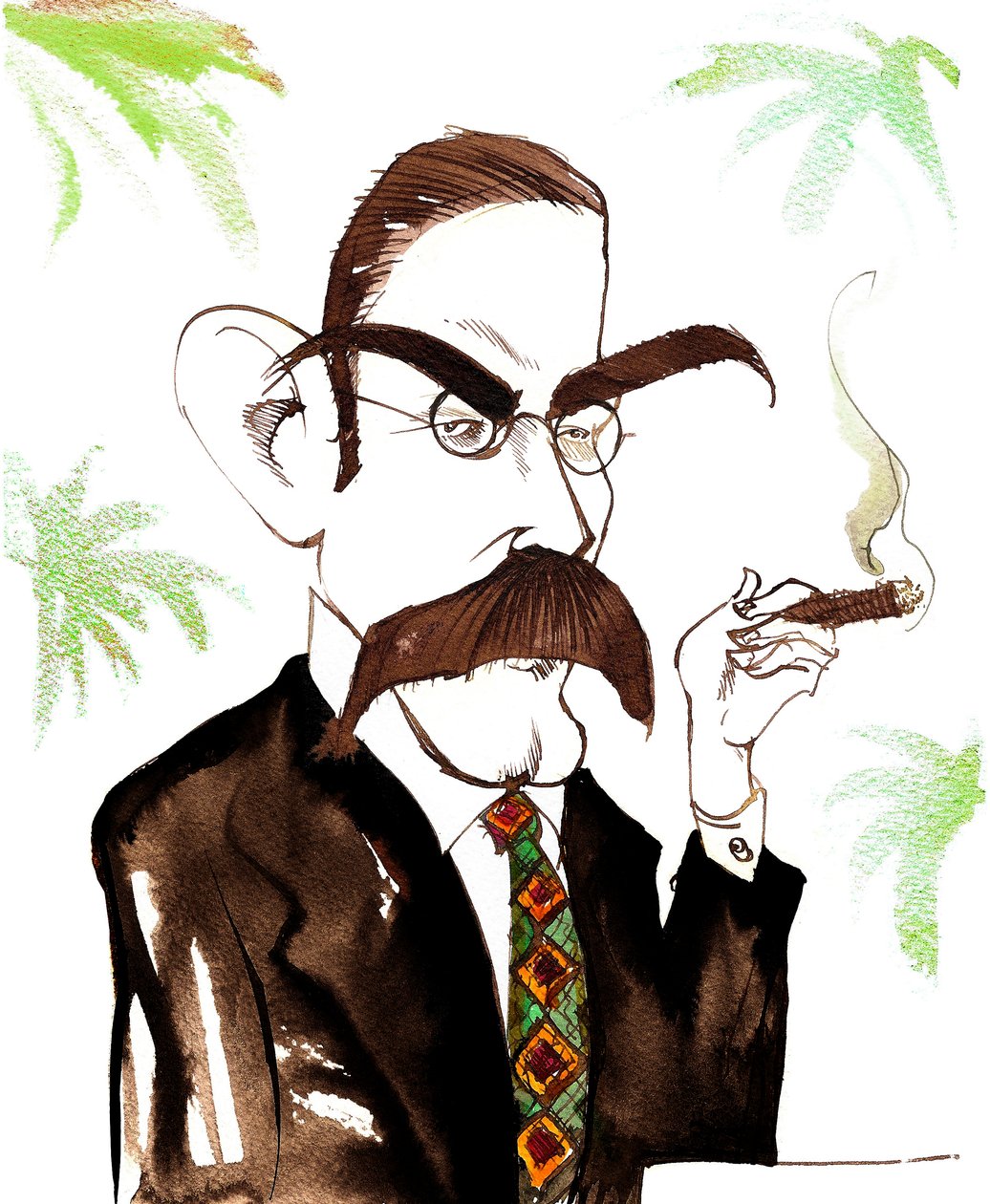 Den engelske forfatteren Rudyard Kipling av Neale Osborne
