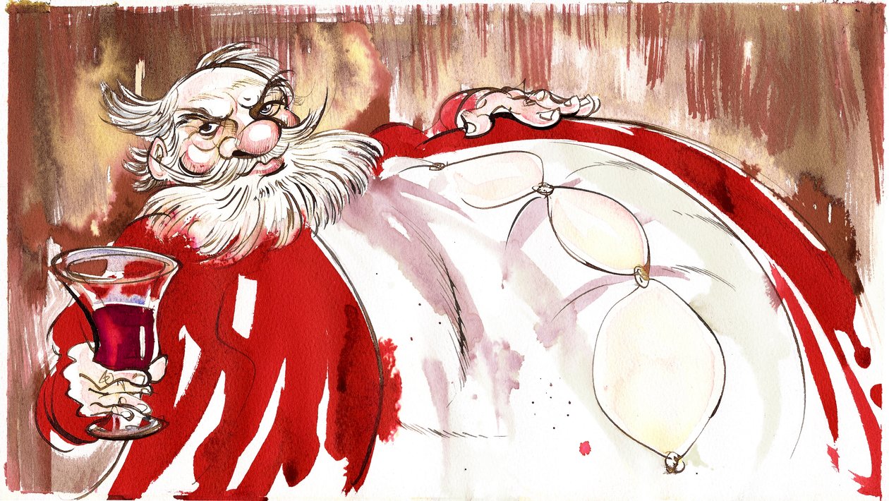 Falstaff - illustrasjon fra Shakespeares skuespill The Merry Wives of Windsor (1601) av Neale Osborne