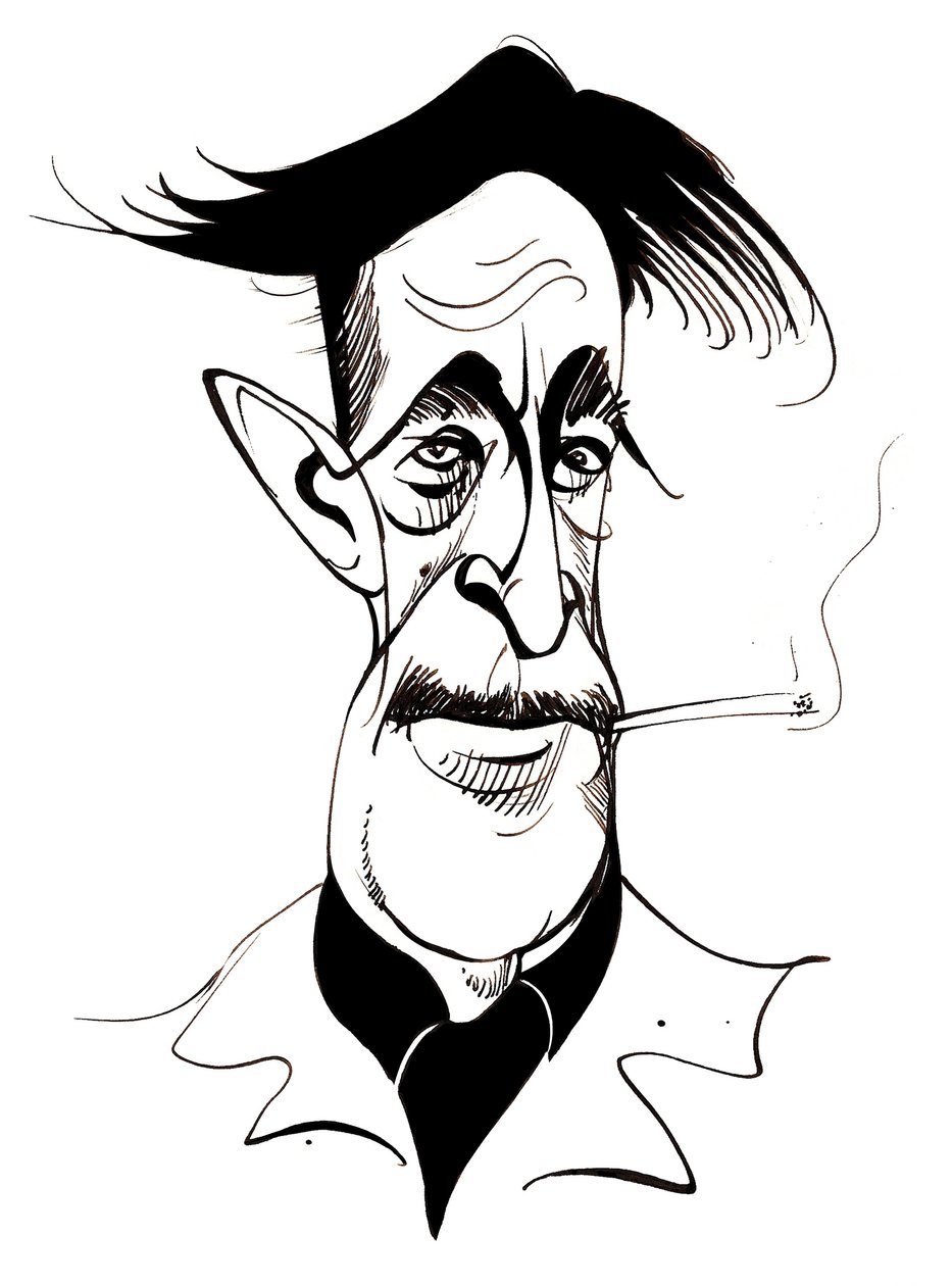 George Orwell - karikatur av Neale Osborne