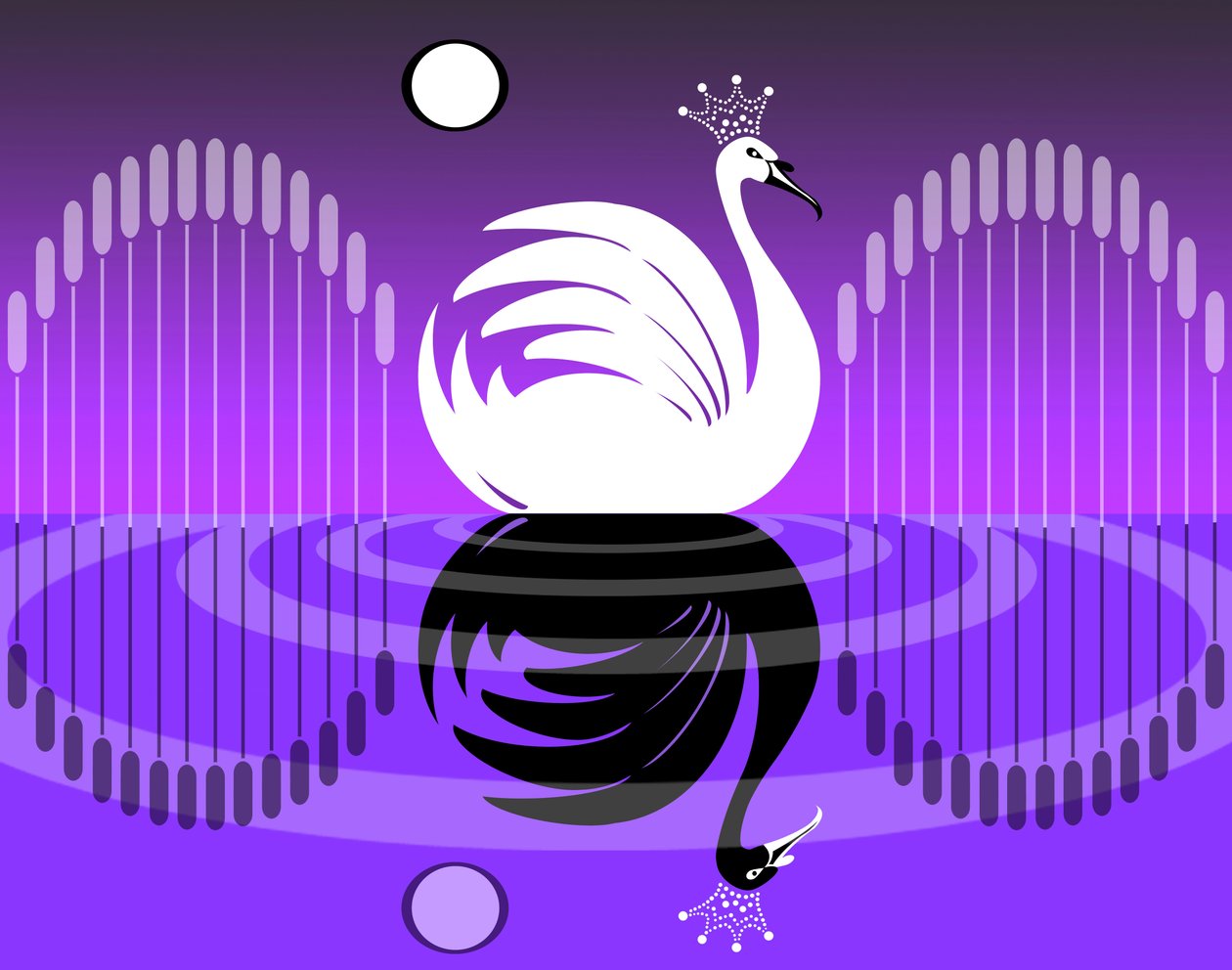 Swan Lake lilla, 2019 av Neale Osborne