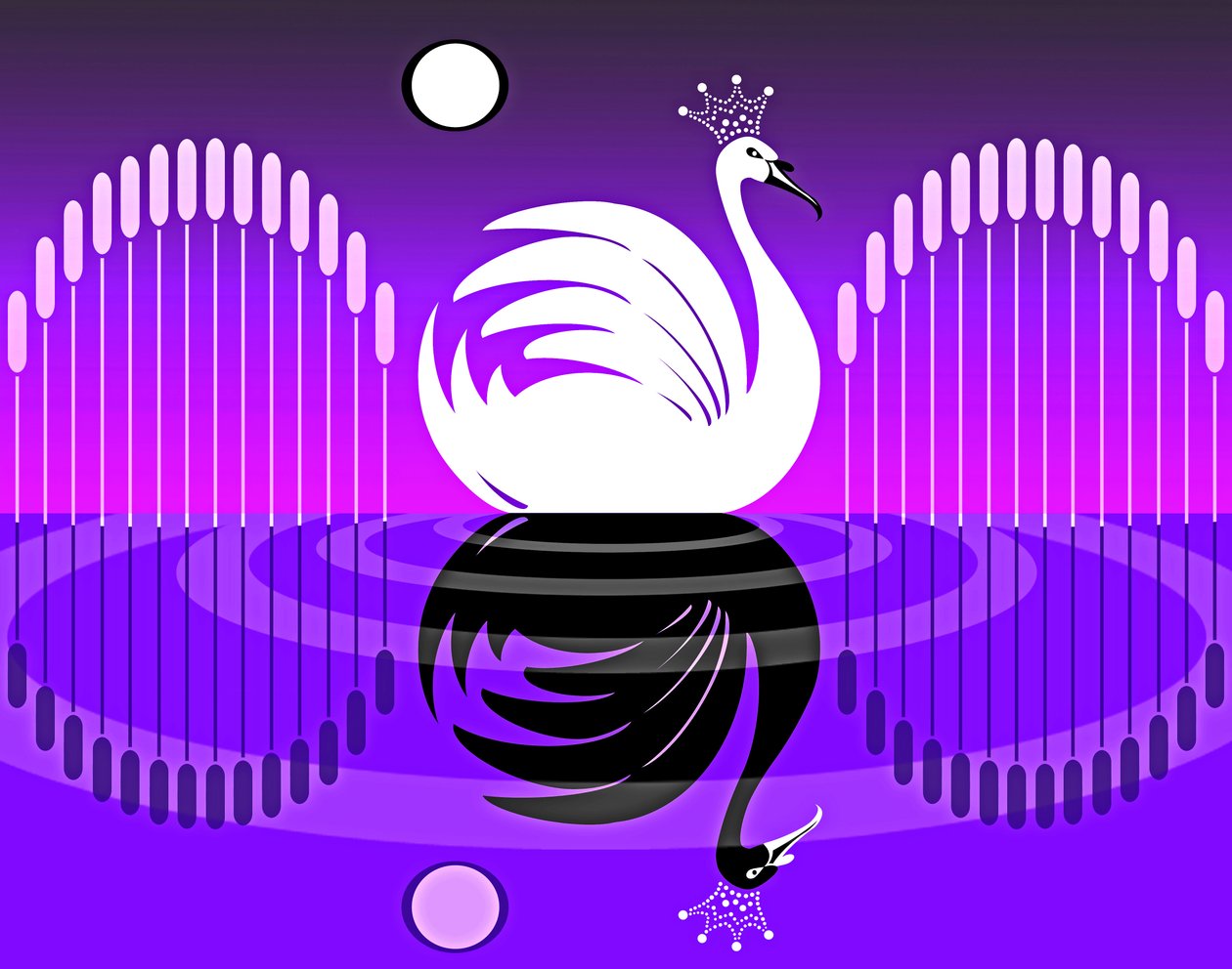Swan Lake IV, 2019 (digital) av Neale Osborne