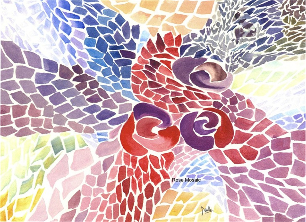 Rose mosaikk av Neela Pushparaj