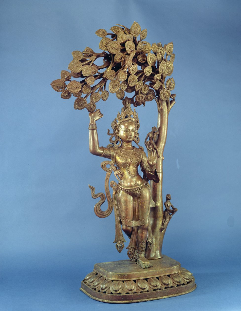 Buddhas fødsel (messing) av Nepalese School